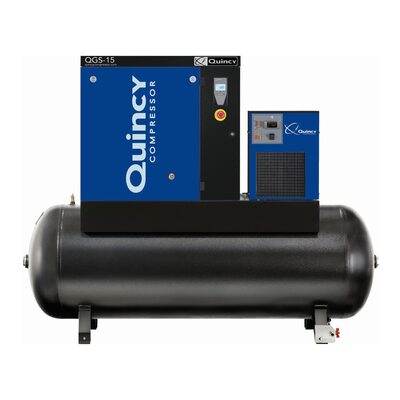 Quincy Compressors 14 HP 30 Gallon Two-Stage Truck Mount Air Compressor with Electric Start Kohler Engine - Model 4152021985