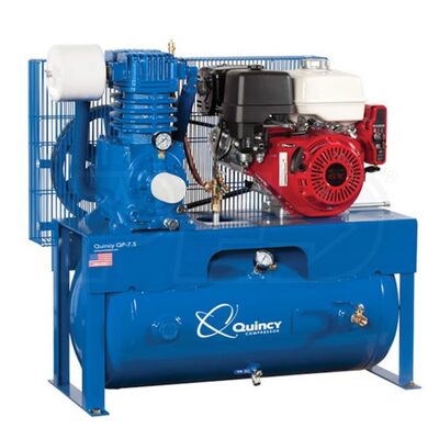 Quincy Compressors 13 HP 30 Gallon Two-Stage Horizontal 230V 1PH Air Compressor - Model G513H30HCE