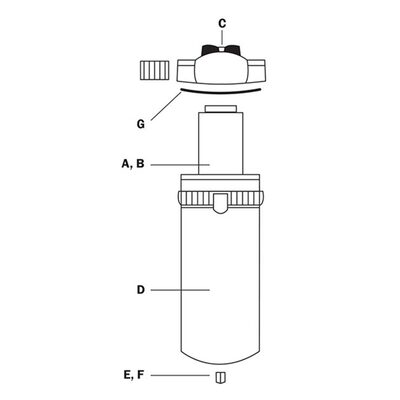 Reading Technologies  4P-060 1-Stage Replacement Filter Element, For Use With Eliminator II 25 scfm Desiccant Dryer