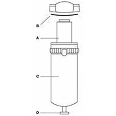 Reading Technologies  RTi-SG-651 Sight Glass with Humidicator Paper, 13 mm, Use With: DE401-M04