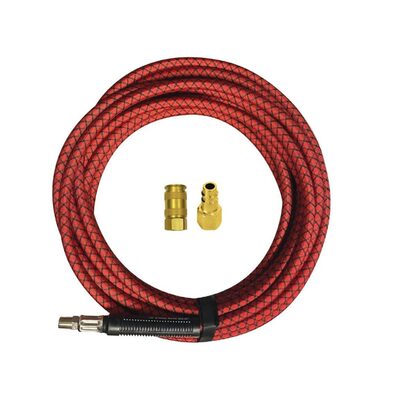 Reading Technologies  SHC-35 Conductive Air Hose, MNPT, 35 ft L, 400 psi Working, Polyester Silicon Composite, 3/8 in ID, Black/Red