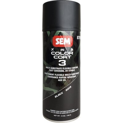 SEM Paints Color Coat 3 Black 16 oz Aerosol