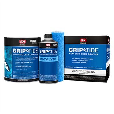 SEM Paints GripTide Non-Skid Deck Coating Sail White Kit