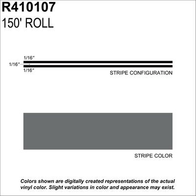 SHARPLINE CONVERTING INC MS, 3/16" X 150'; Gunmetal Metallic