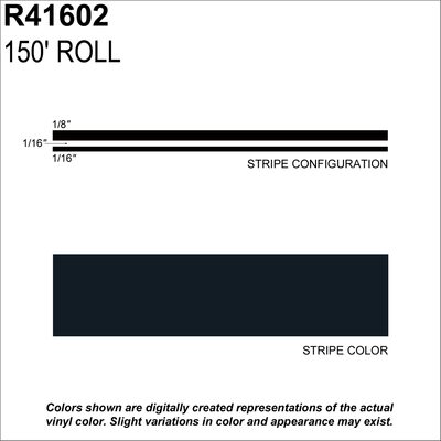 SHARPLINE CONVERTING INC MS, 1/4" X 150'; Black