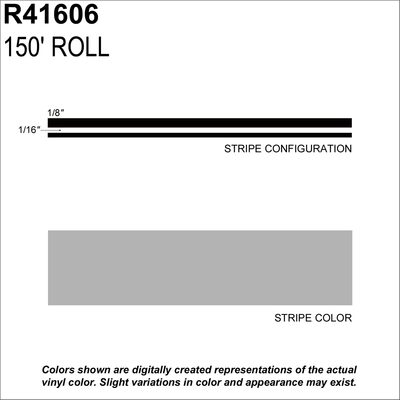 SHARPLINE CONVERTING INC MS, 1/4" X 150'; Silver Metallic