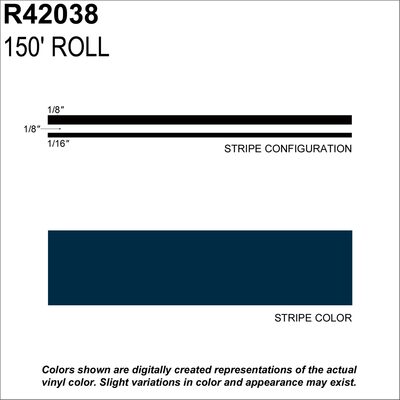 SHARPLINE CONVERTING INC MS, 5/16" X 150'; Dark Blue