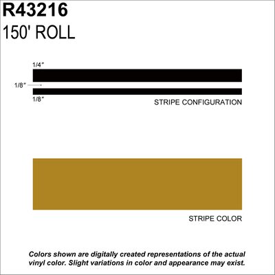 SHARPLINE CONVERTING INC MS, 1/2" X 150'; Gold Metallic