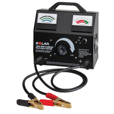 Clore Automotive SOLAR 1876 1000 Amp 6/12/24V Carbon Pile Battery Tester
