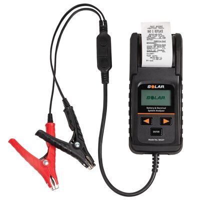 Clore Automotive SOLAR BA227 12 Volt Digital Battery and System Tester with Integrated Printer