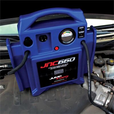 Clore Automotive JNC660 Jump-N-Carry 1700A  12 Volt Jump Starter with Power Supply and Auto Charge Technology - Blue