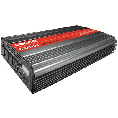 Clore Automotive SOLAR PI30000X 3000W Power Inverter, Triple Outlet plus Junction Block