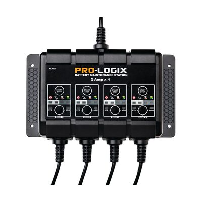 Clore Automotive SOLAR PL4020 12V 4x2A SOLAR PRO-LOGIX 4-Bank Battery Maintenance Station