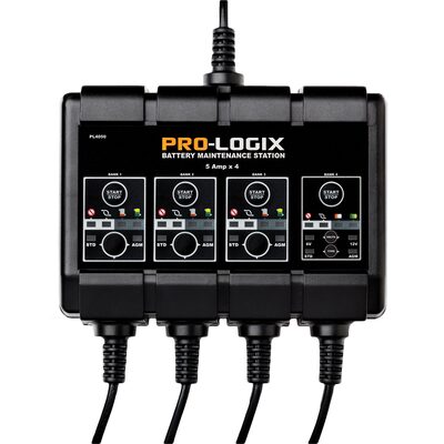 Clore Automotive SOLAR PL4050 12V 4x5A SOLAR PRO-LOGIX 4-Bank Battery Maintenance Station