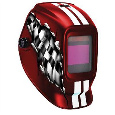 Shark Industries Red Racing Expert Weld Helmet