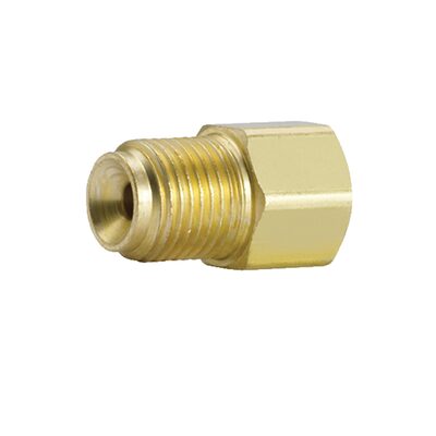 S.U.R.&R. 3/8 Inch-24 Inverted Female to 7/16 Inch-24 Inverted Male - 100 Pack
