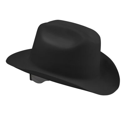 Jackson Safety Hard Hat - Western Outlaw Series - Full Brim Cowboy Hat - Black