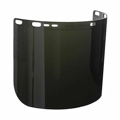 Jackson Safety Replacement Windows for F50 Polycarbonate Special Face Shields - Shade IRUV 5.0 - 8" x 15.5" x.060" - D Shape