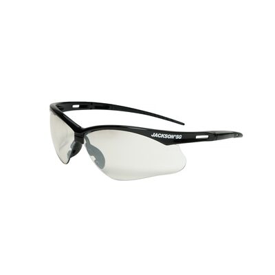 Jackson Safety Safety Glasses - SG Series - Indoor/Outdoor Lens - Black Frame - Hardcoat Anti-Scratch - Indoor/Outdoor