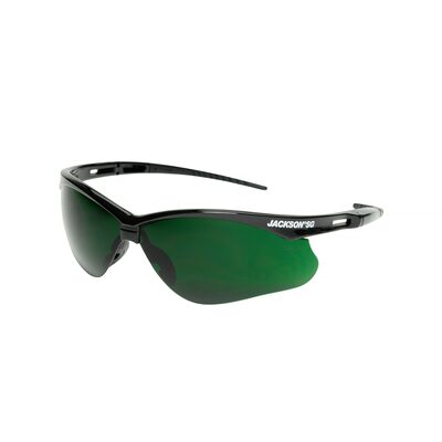Jackson Safety Safety Glasses - SG Series - I.R 5.0 - Black Frame - Hardcoat Anti-Scratch - Medium Cutting & Brazing