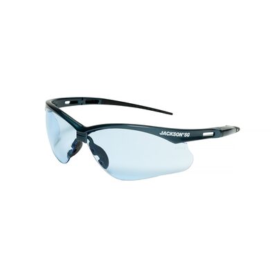 Jackson Safety Safety Glasses - SG Series - Light Blue Lens - Blue Frame - Hardcoat Anti-Scratch - Indoor