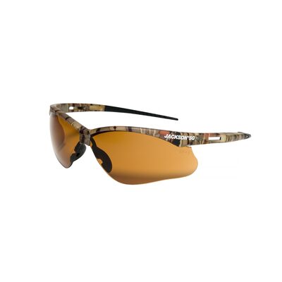 Jackson Safety Safety Glasses - SG Series - Bronze Lens - Camo Frame - Hardcoat Anti-Scratch - Indoor/Outdoor