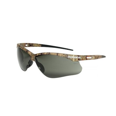 Jackson Safety Safety Glasses - SG Series - Smoke Lens - Camo Frame - Hardcoat Anti-Scratch - Outdoor