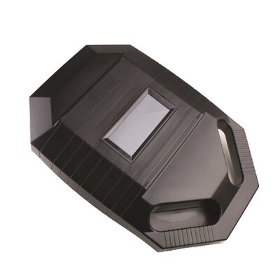 Sellstrom Welding Shield - Passive - Polycarbonate - 2.00" x 4.25" Viewing Area - Shade 10 -  Black - Iron Mask Hand Held Series