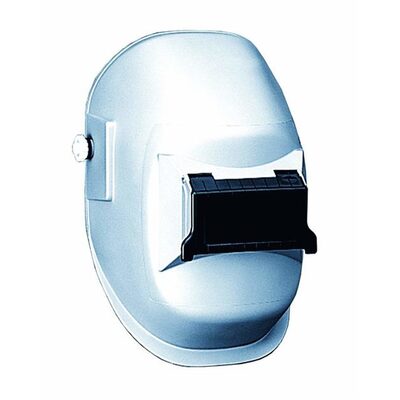 Sellstrom Welding Helmet - Passive - Nylon - Lift Front  - 2" x 4.25" Viewing Area - Shade 10 - Ratcheting Headgear - Silver - 290 Series