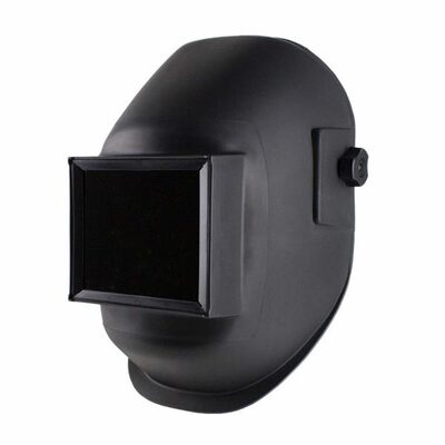 Sellstrom Welding Helmet - Passive - Nylon - Fixed Front  - 4.5" x 5.25" Viewing Area - Shade 10 - Ratcheting Headgear - Black - Super View Series