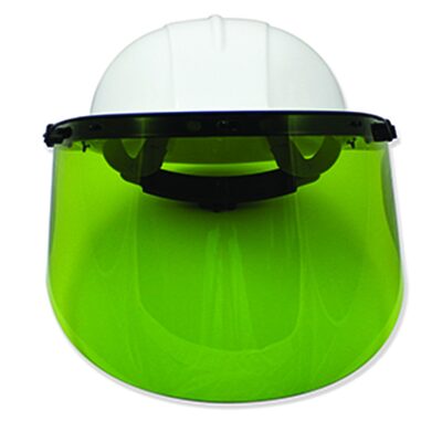 Sellstrom Face Shield - 312 Series - 9.75" x 20" x 0.060" Window - ArcFlash - Window, Adapter Bracket and Hard Hat Combination