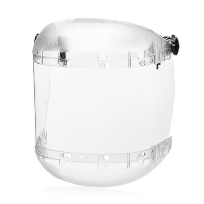 Sellstrom Face Shield - 380 Series &ldquo;MAX LIGHT&rdquo; - 6.5" x 19.5" x 0.040" Window - Clear - Universal Hard Hat Slot Adapter Headgear - Dual Crown