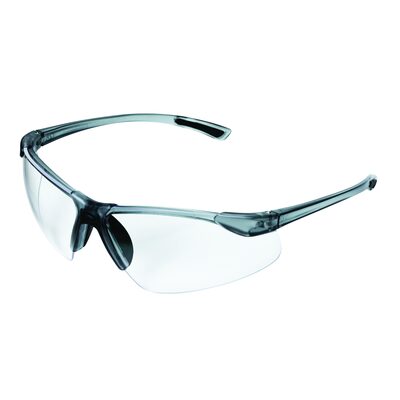 Sellstrom Safety Glasses - XM340 Series - Clear Lens - Smoke/Smoke Frame - Hard Coated
