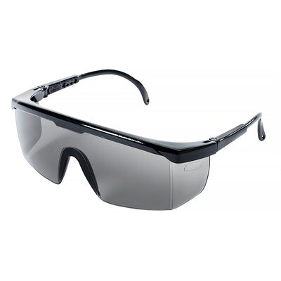 Sellstrom Safety Glasses - Sebring Series - Smoke Lens - Black Frame - Hard Coated
