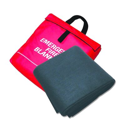 Sellstrom SoftShield Carbon Fiber Felt High Temp Emergency Fire Blanket w/ Carrying Pouch