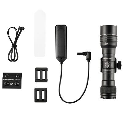 Streamlight ProTac Rail Mount HP-X Pro - System - Includes Jack-Cap Tail Cap Switch, M-LOK Mount, Mounting Hardware, Allen Wrench, Straight Momentary Pressure Switch, and (2) CR123A Lithium Batteries - Box - Black