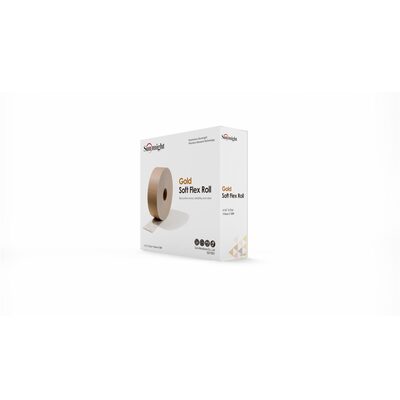 Sunmight USA Corporation Gold 32114 Open Coated Soft Flex Roll, 4-1/2 in W x 27 yd L, P320 Grit, Premium Aluminum Oxide Abrasive