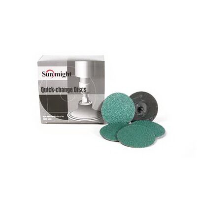 Sunmight USA Corporation 90602 Closed Coated Quick Change Disc, 3 in, P36 Grit, Ceramic, Roloc Attachment