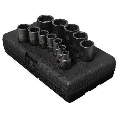 SUNEX SOCKET SET IMPACT 3/8IN. DRIVE 12 PC STD SAE