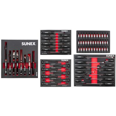 SUNEX TOOLS 72 Piece EVA Foam MHT Trade Bundle