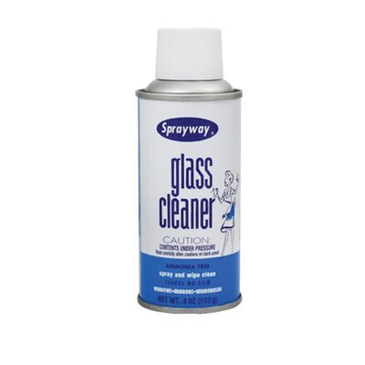 Sprayway Inc. SW048 Glass Cleaner, 5 oz Can, Semi Stable White Foam, Aerosol