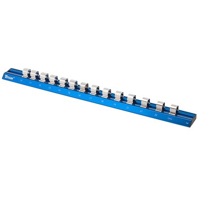 TITAN 1/2" DR METRIC MAGNETIC ALUMINUM