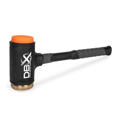 Titan DBX 45 oz. Dead Blow Hammer with Replaceable Polyurethane and Brass Striking Faces