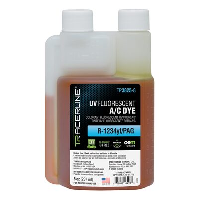 Tracer Products 8 oz (237 ml) bottle OEM-Grade R-1234yf/PAG dye