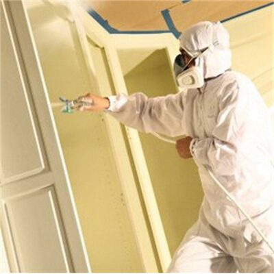 TRIMACO SuperTuff 28043 Anti-Static Breathable Painter's Spray Suit, X-Large, White, 100% Polyester