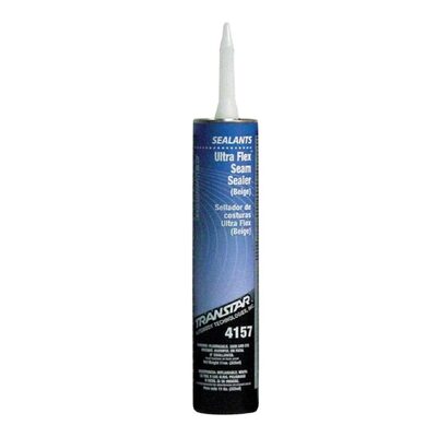 Transtar Autobody Products 4157 - Ultra Flex Seam Sealer - 11 oz Cartridge - Beige - Pasty Solid