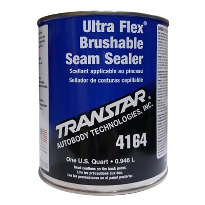 Transtar Autobody Products 4164 - Ultra Flex Brushable Seam Sealer - 1 qt Can - Gray - Liquid
