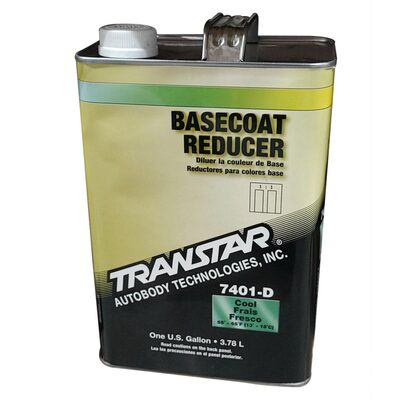 Transtar Autobody Products 7401D - 7401-D Basecoat Reducer - 1 Gallon Can - Cool Speed/55 to 65 Degree F