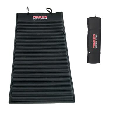 Traxion  1-500 Original Versa-Mat, Roll-Up High Density Foam Utility Mat, Black