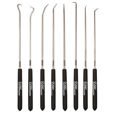 Ullman Devices Corp. 9-3/4" Long 8 Piece Hook & Pick Set